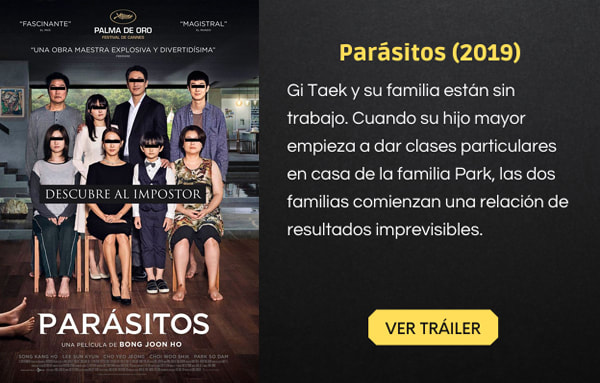 Parásitos es una película que trata sobre la condición humana. Los protagonistas son los miembros de una familia asiática que hará todo lo posible para salir adelante a pesar de las dificultades.